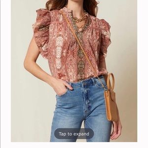 GOOD HART by Matilda Jane -  The Style Charm Medallion-Print Top